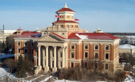 The administration building at the University of Manitoba.
