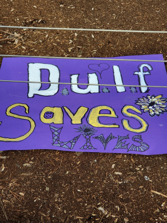 DULF Saves Lives sign.