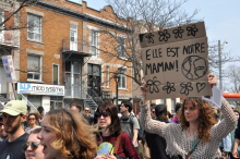 The 2023 Earth Day march in Montreal. Photo: Jahanzeb Hussain.