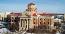 The administration building at the University of Manitoba.